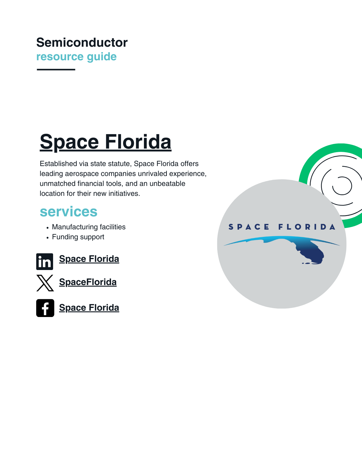 Established via state statute, Space Florida offers leading aerospace companies unrivaled experience, unmatched financial tools, and an unbeatable location for their new initiatives.