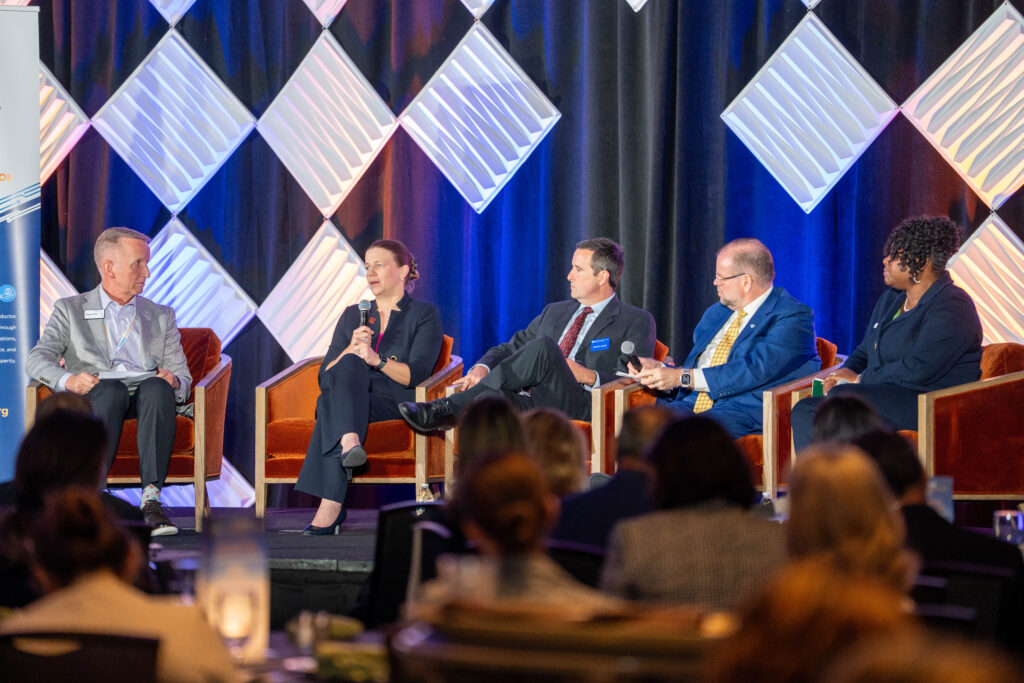 Higher education leaders shared insights on preparing the semiconductor workforce in Florida in a panel discussion.