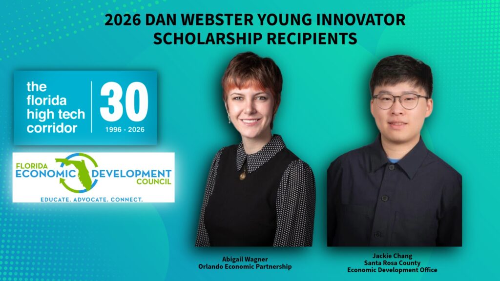 Two winners of the Dan Webster Award: Abigail Wagner and Jackie Chang.