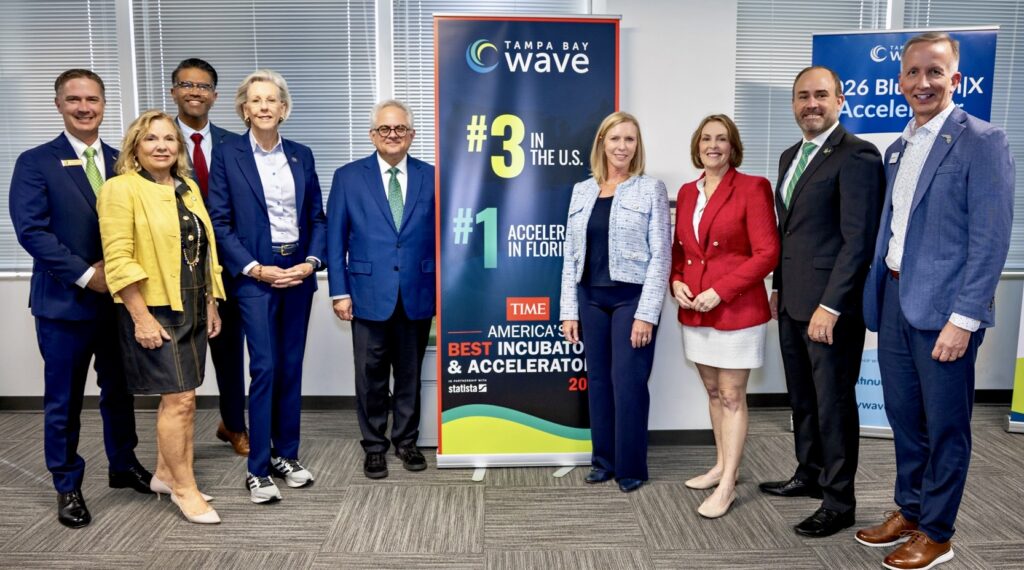 A group photo of Tampa Bay Region officials at a recent Tampa Bay Wave event.